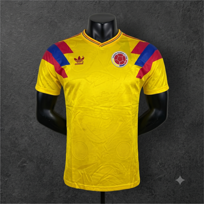 Camiseta Retro Selección Colombia 1990 — Italia 90 Bordada