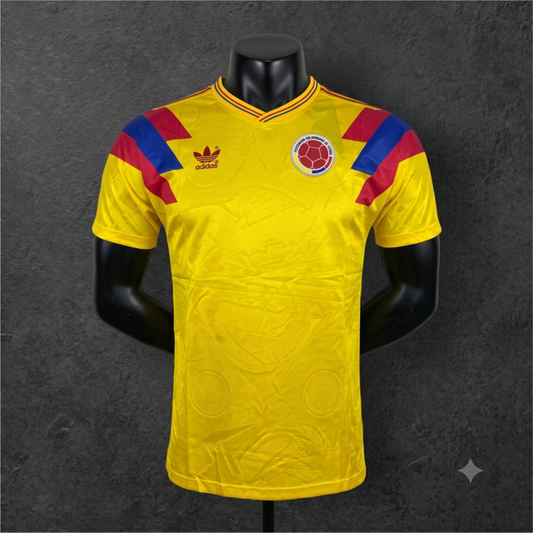 Camiseta Retro Selección Colombia 1990 — Italia 90 Bordada
